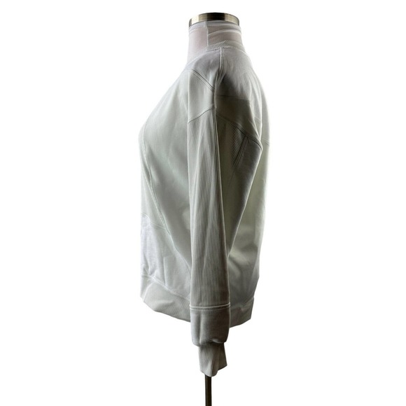 Lululemon Perfectly Oversized Crew Patch Sweatshirt Off White Limited Edition 8 - Picture 8 of 13